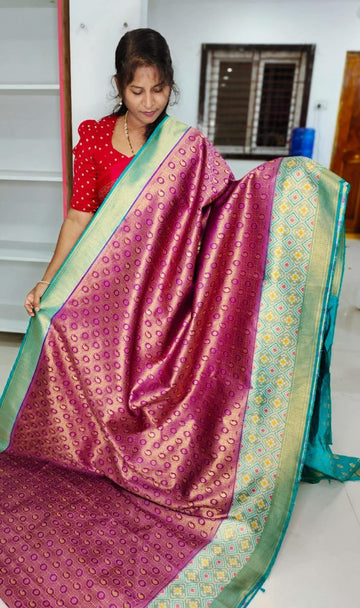 Ikkat banarasi Silk Saree