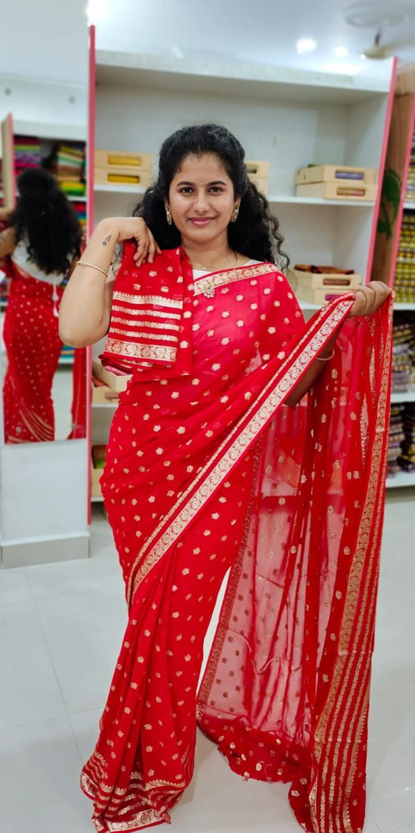 షిఫాన్ జార్జెట్ చీర
