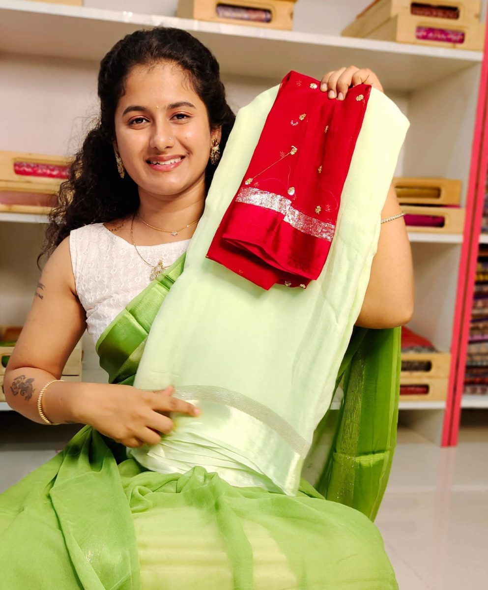 షిఫాన్ జార్జెట్ చీర