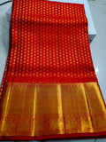 చీర నేతలో పొరపాటు
 100% సిల్క్ మార్క్ సర్టిఫైడ్ కంజీవరం పట్టు చీర