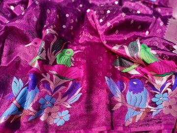 Pure handloom Tussur Silk Saree
