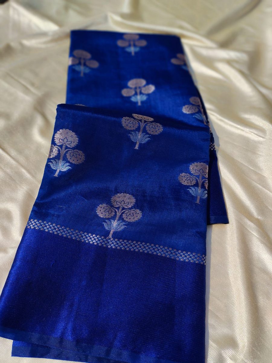 Pure raw mango Silk Saree