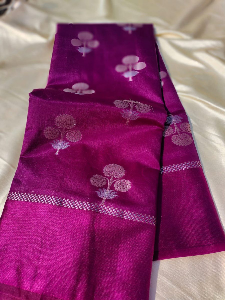 Pure raw mango Silk Saree