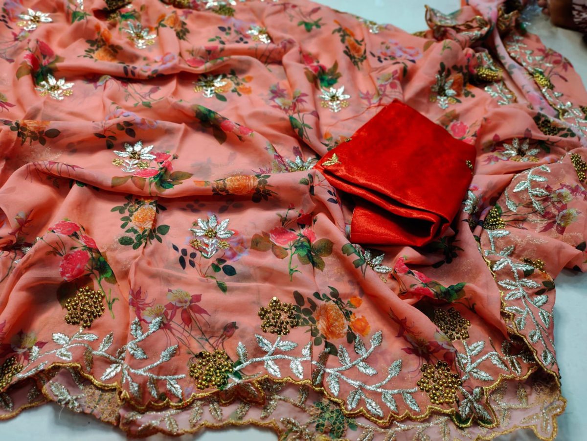 Digital printing Saree