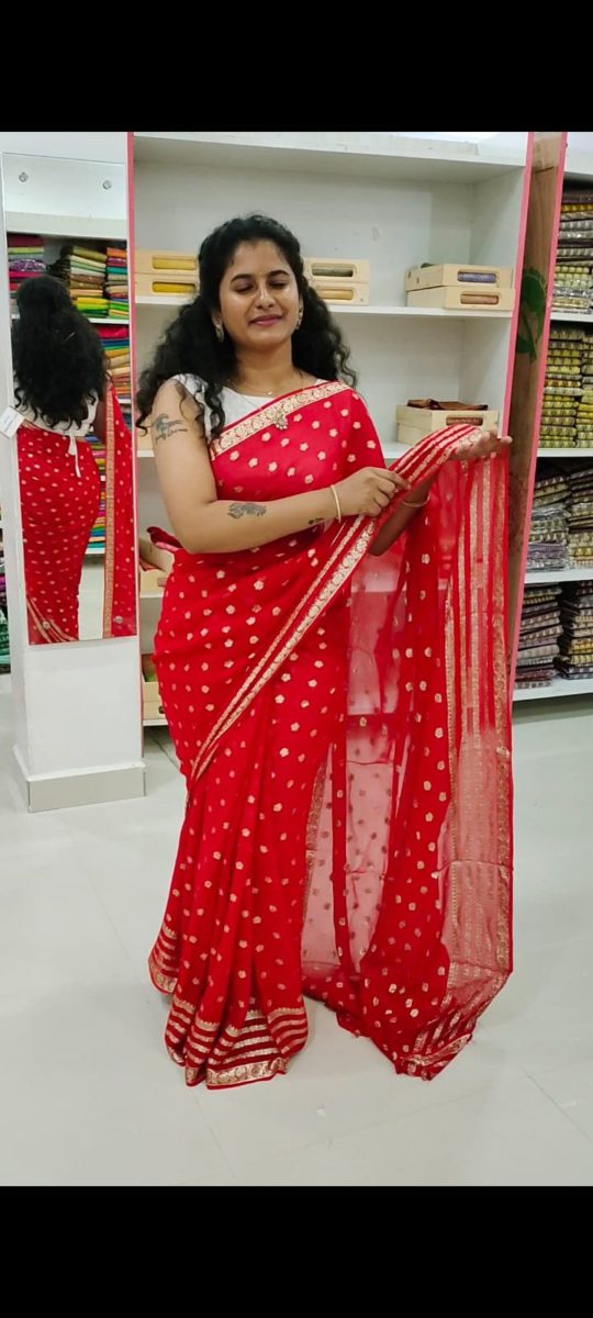 Shiffon Georgette sarees