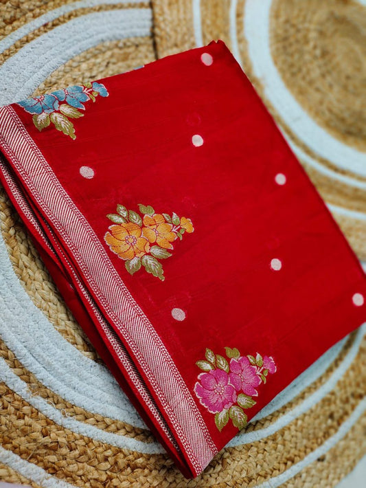 Zute tussur Silk Saree