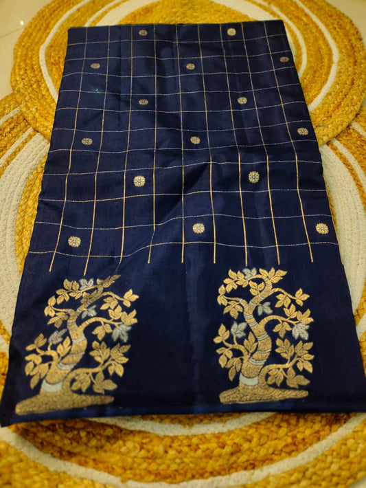 Zute tussur Silk Saree