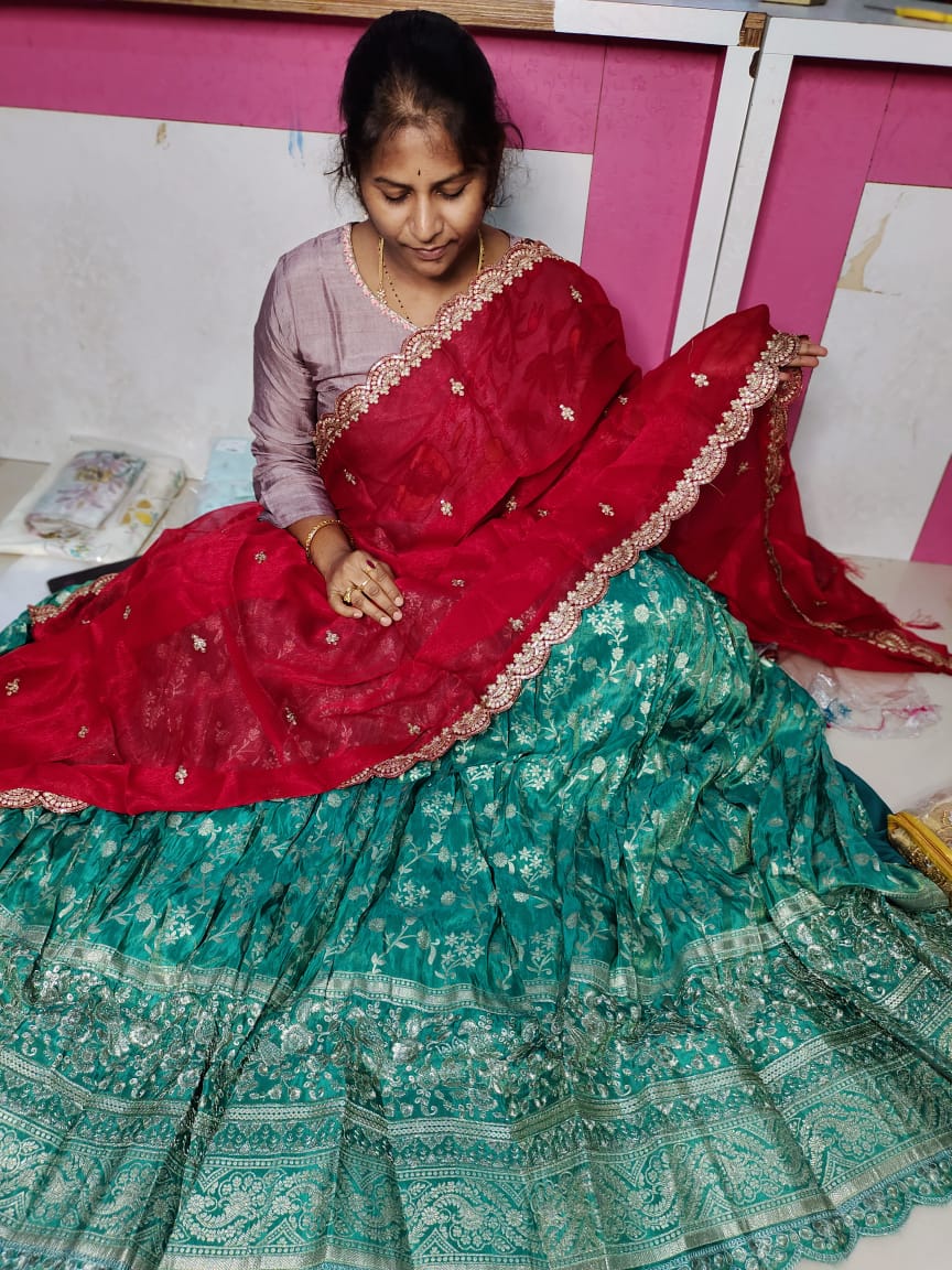 Banaras Georgette banarasi lehangas