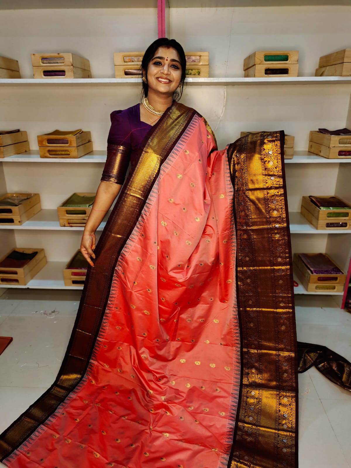 Sravanamasam sale gadwal silk