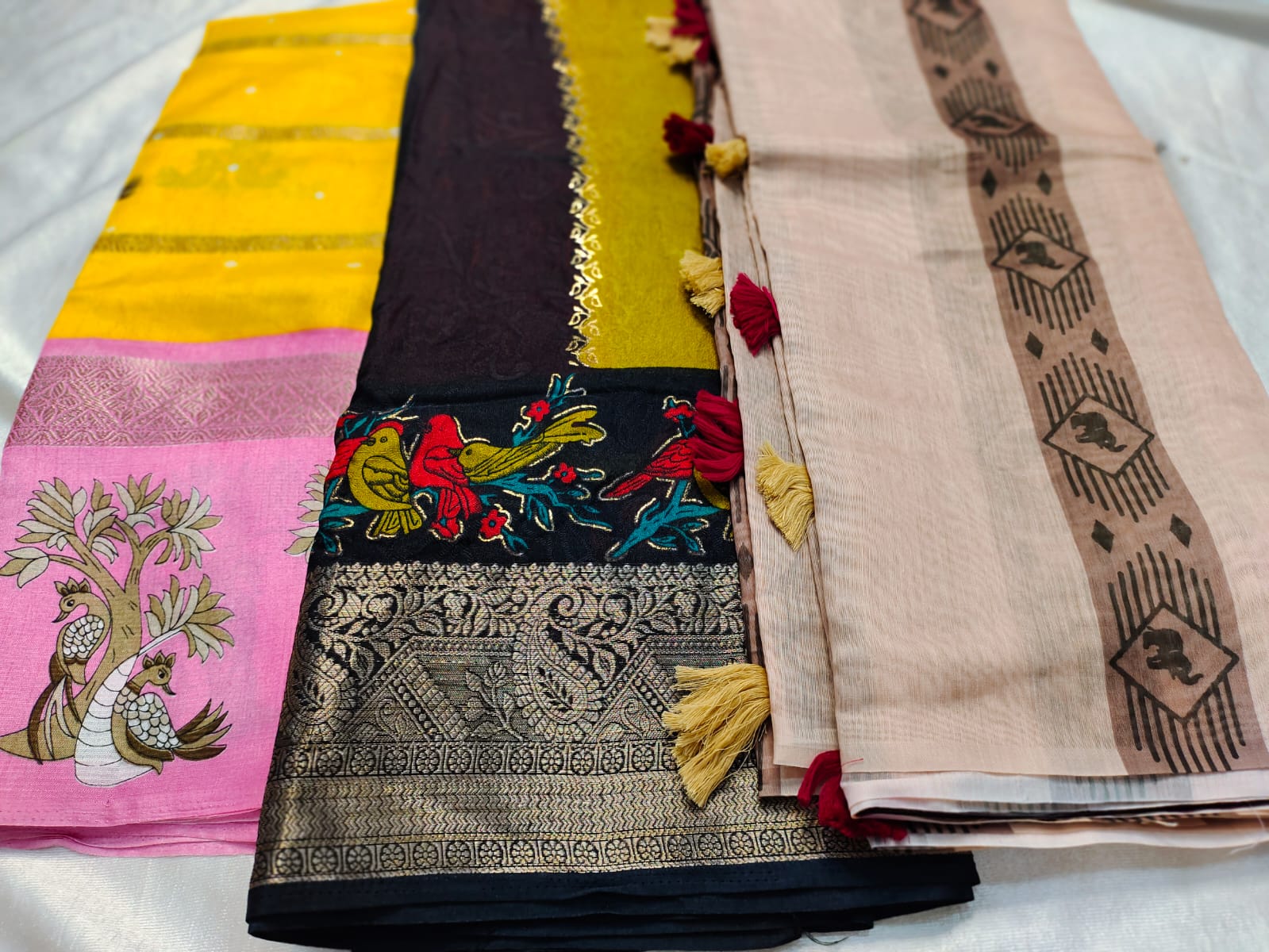 1+2 dola silk saree