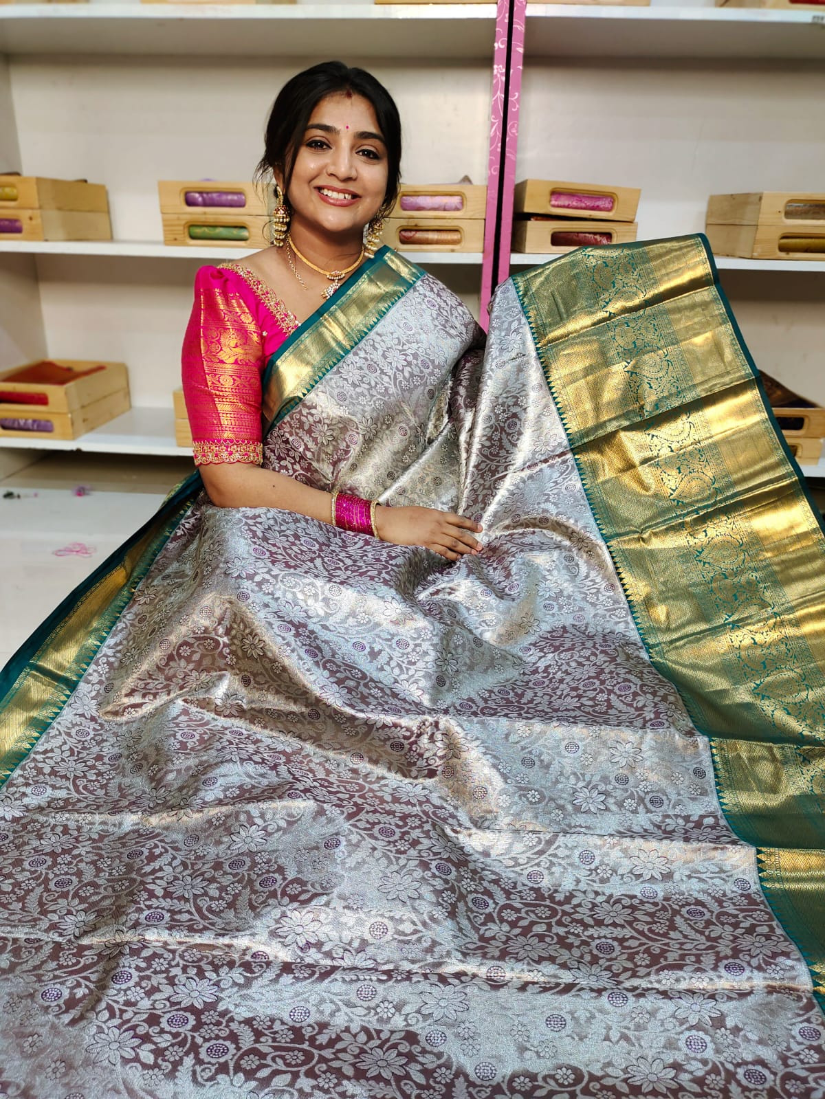 90% offer Kanchi pattu collection