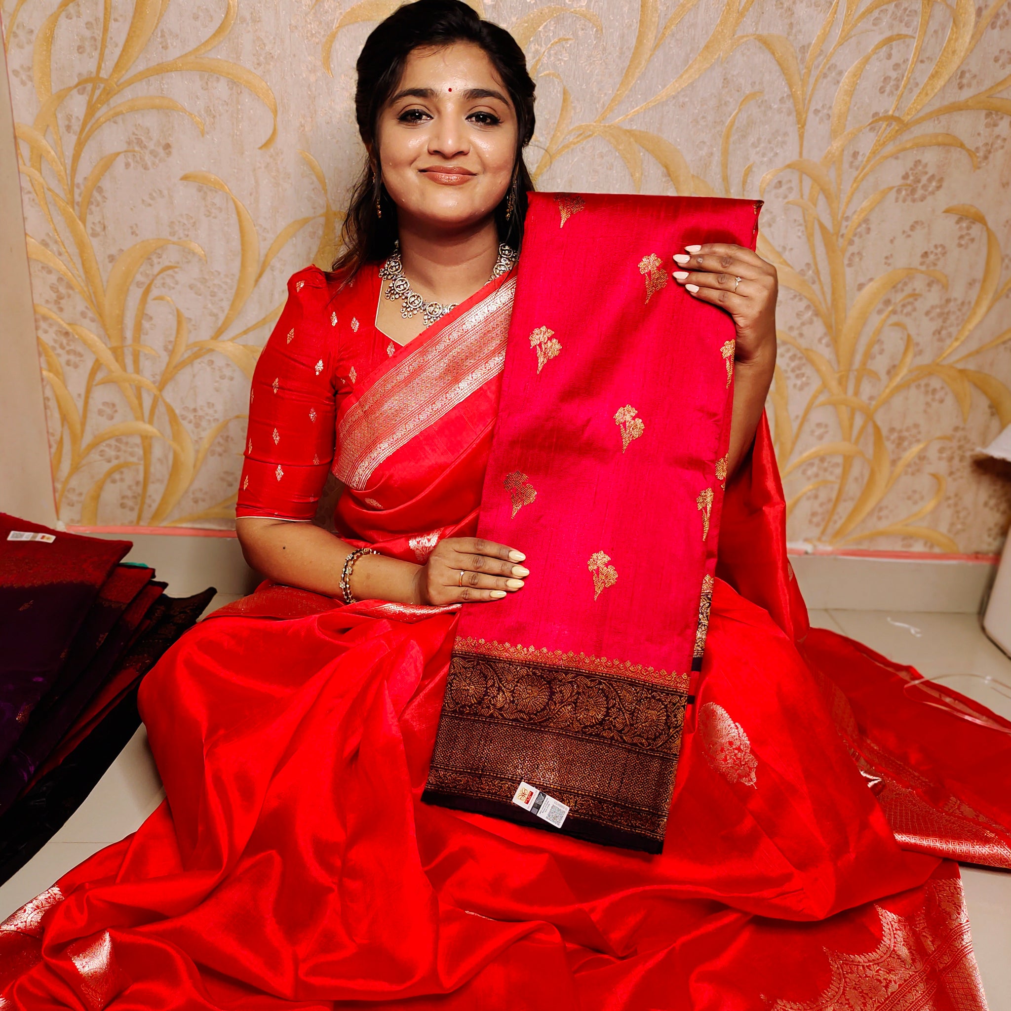 100% silk mark certified green Mango silk saree