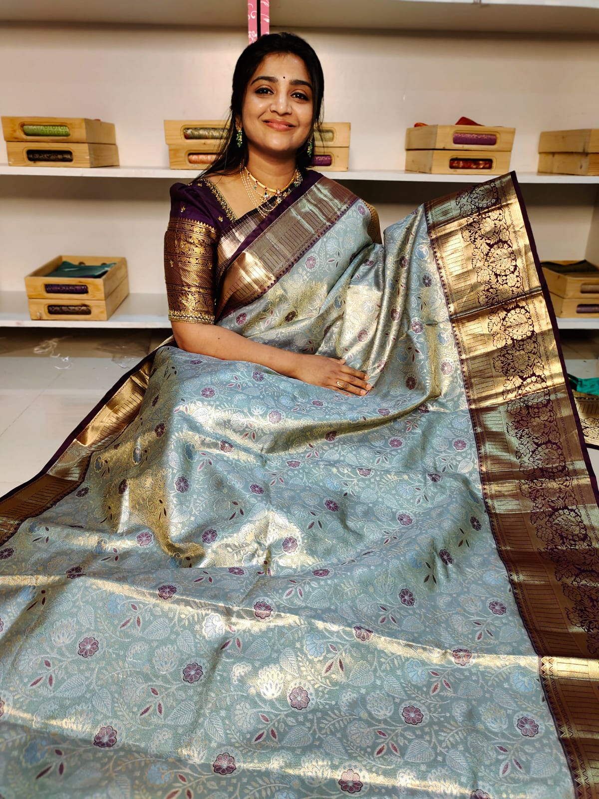 90% ఆఫర్ కంచి పట్టు సేకరణ