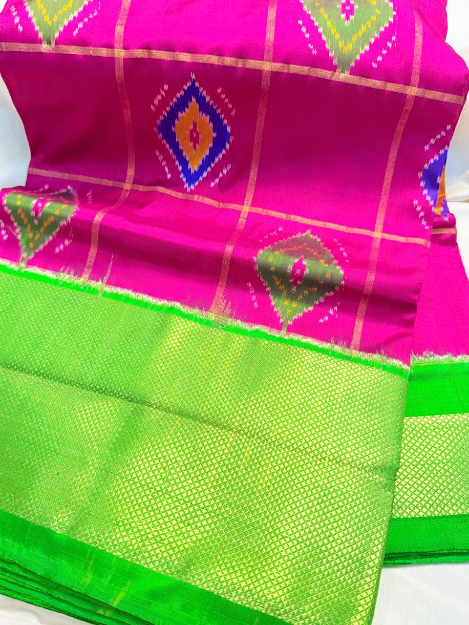50% Offer Ikkat Pattu Saree