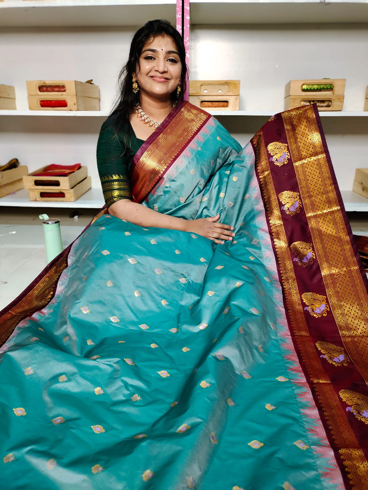 60% offer gadwal silk sarees