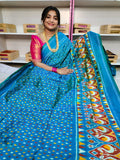Ikkat pattu saree