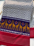 50% ikkat pattu saree