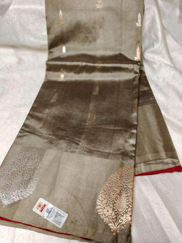 100% silk mark certified green Mango silk saree