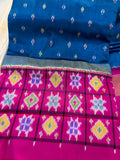 50% ikkat pattu saree