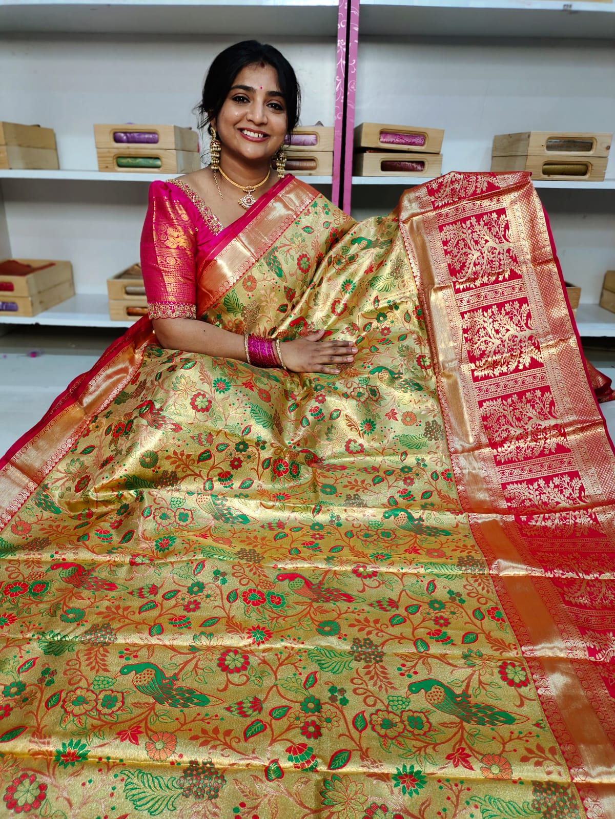 90% offer Kanchi pattu collection