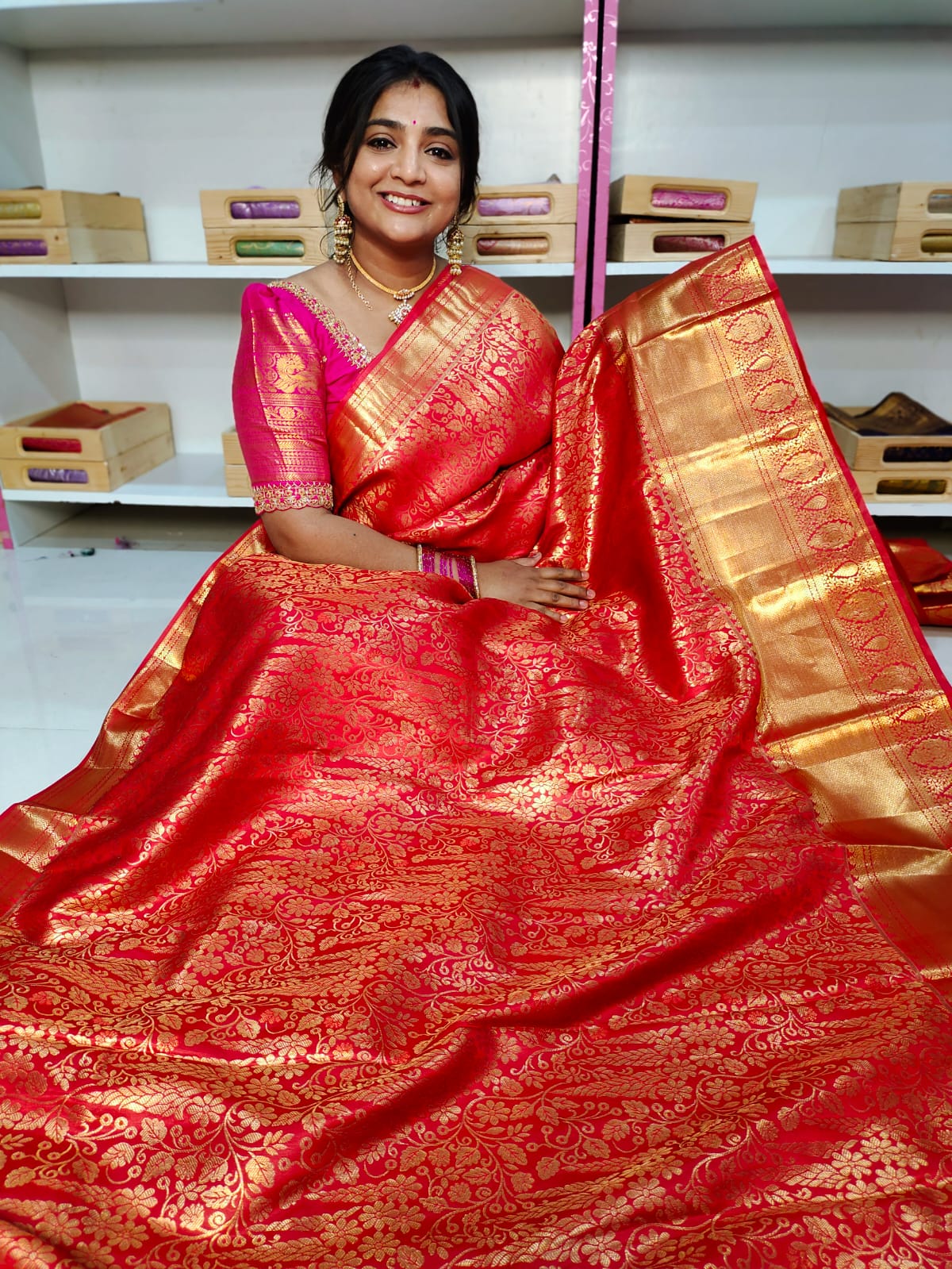 90% offer Kanchi pattu collection