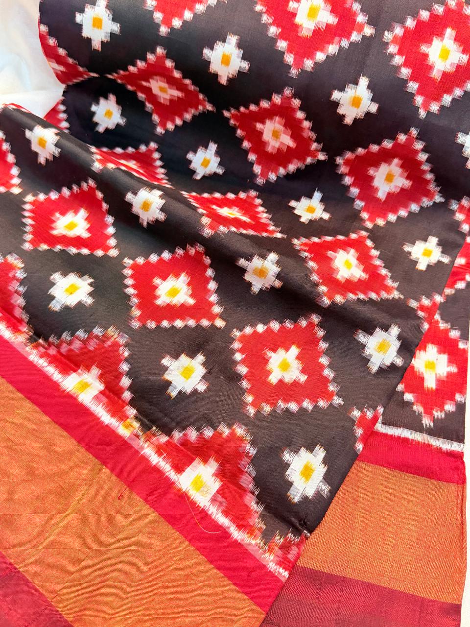 50% Offer Ikkat Pattu Saree