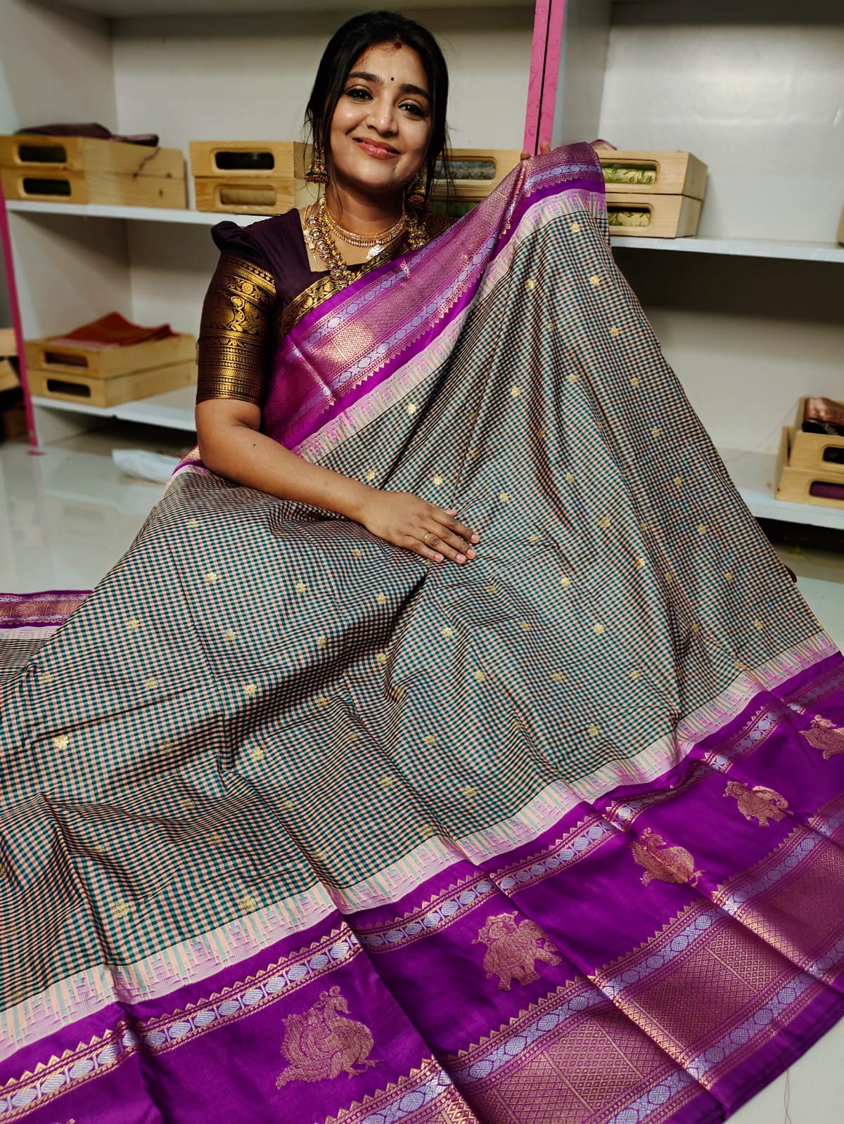 Vitange gadwal silk saree