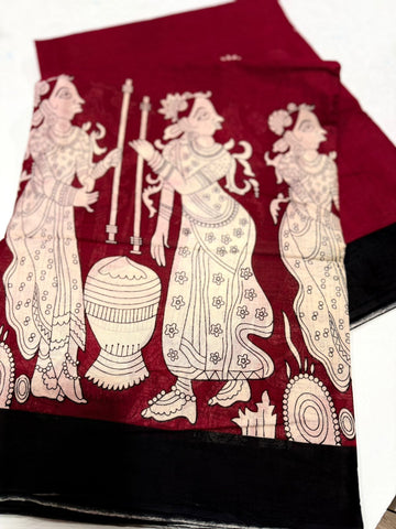 Mul cottone saree
