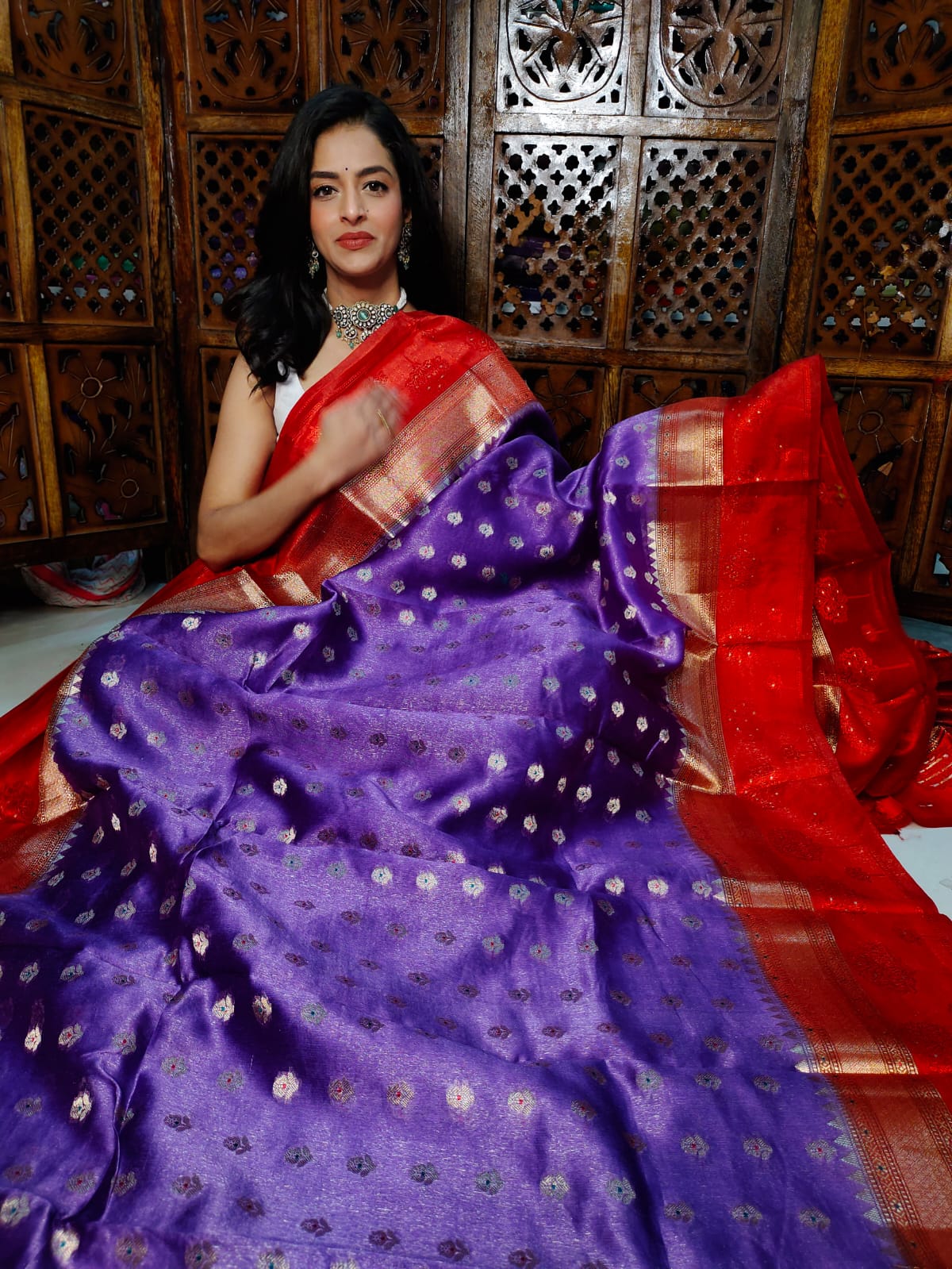 50% offer banarasi silk saree