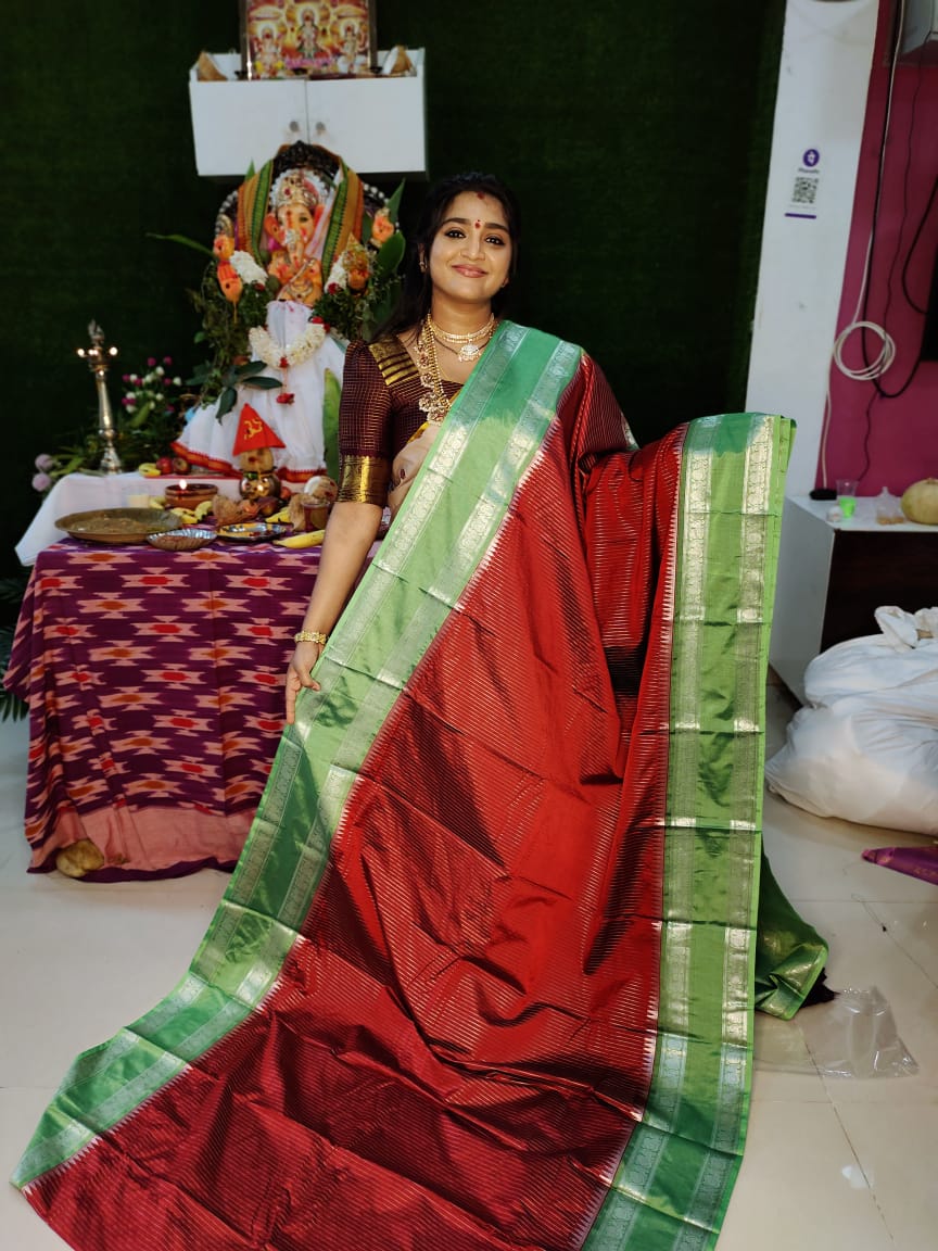 Vitange gadwal silk