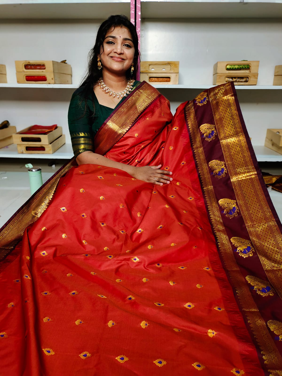 60% offer gadwal silk sarees