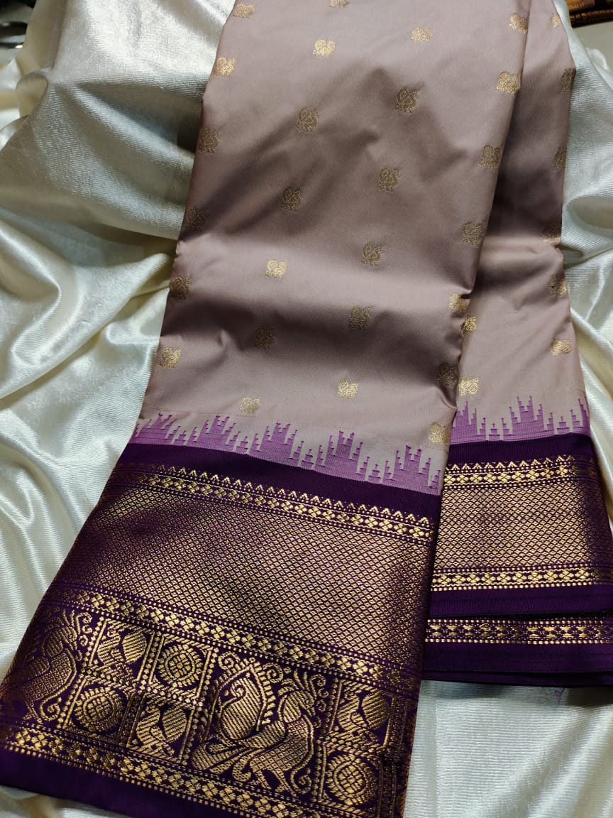 Ashadam gadwal silk saree