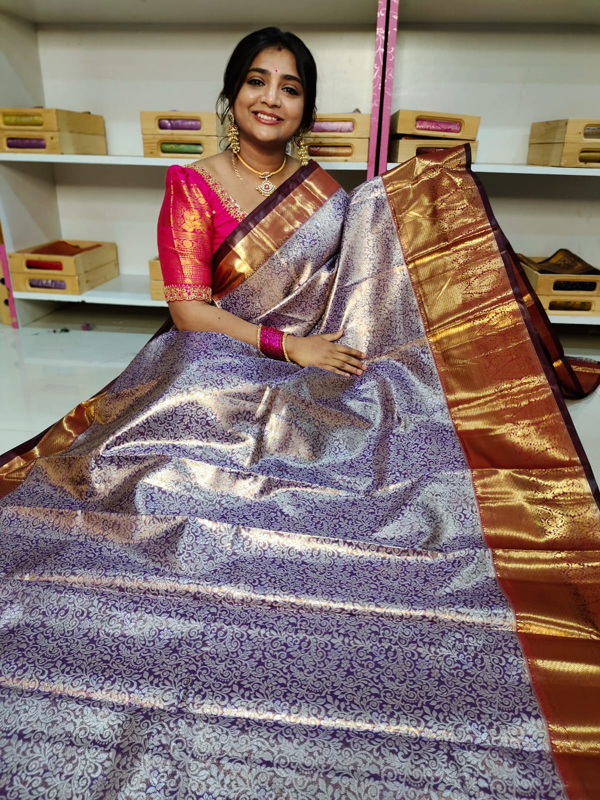 90% offer Kanchi pattu collection