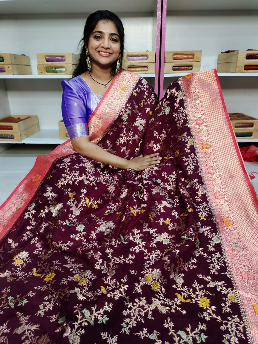 50% offer banarasi georgette saree