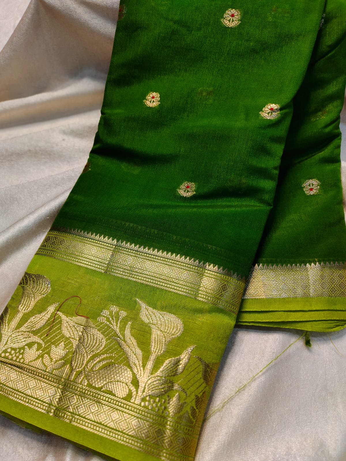 Green mango saree