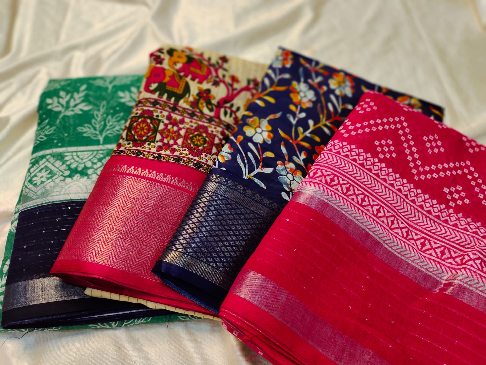 1+3 dola silk saree