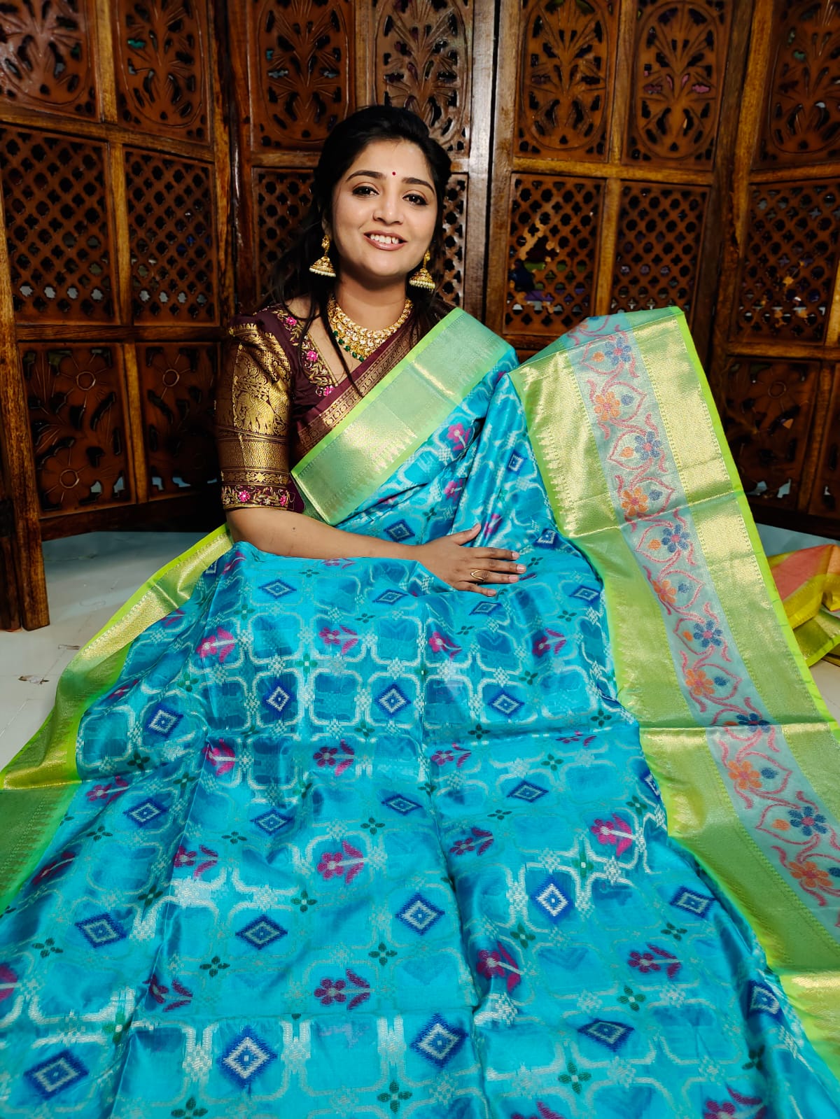 Ikkat saree