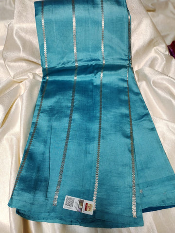 100% silk mark certified green Mango silk saree