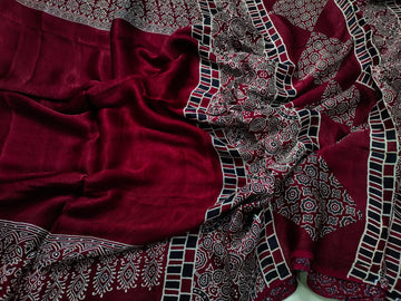 Ajrak sarees
