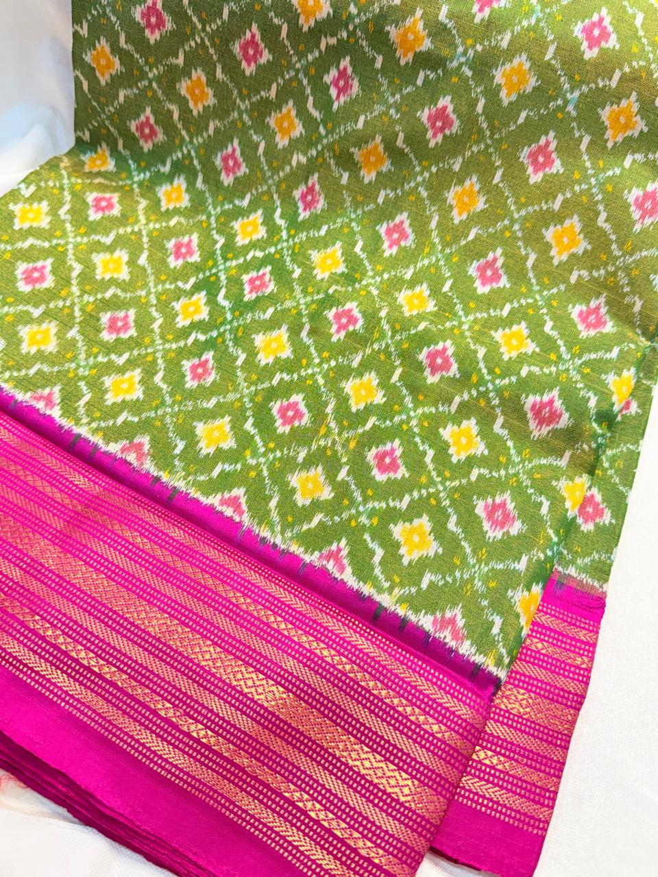 50% Offer Ikkat Pattu Saree