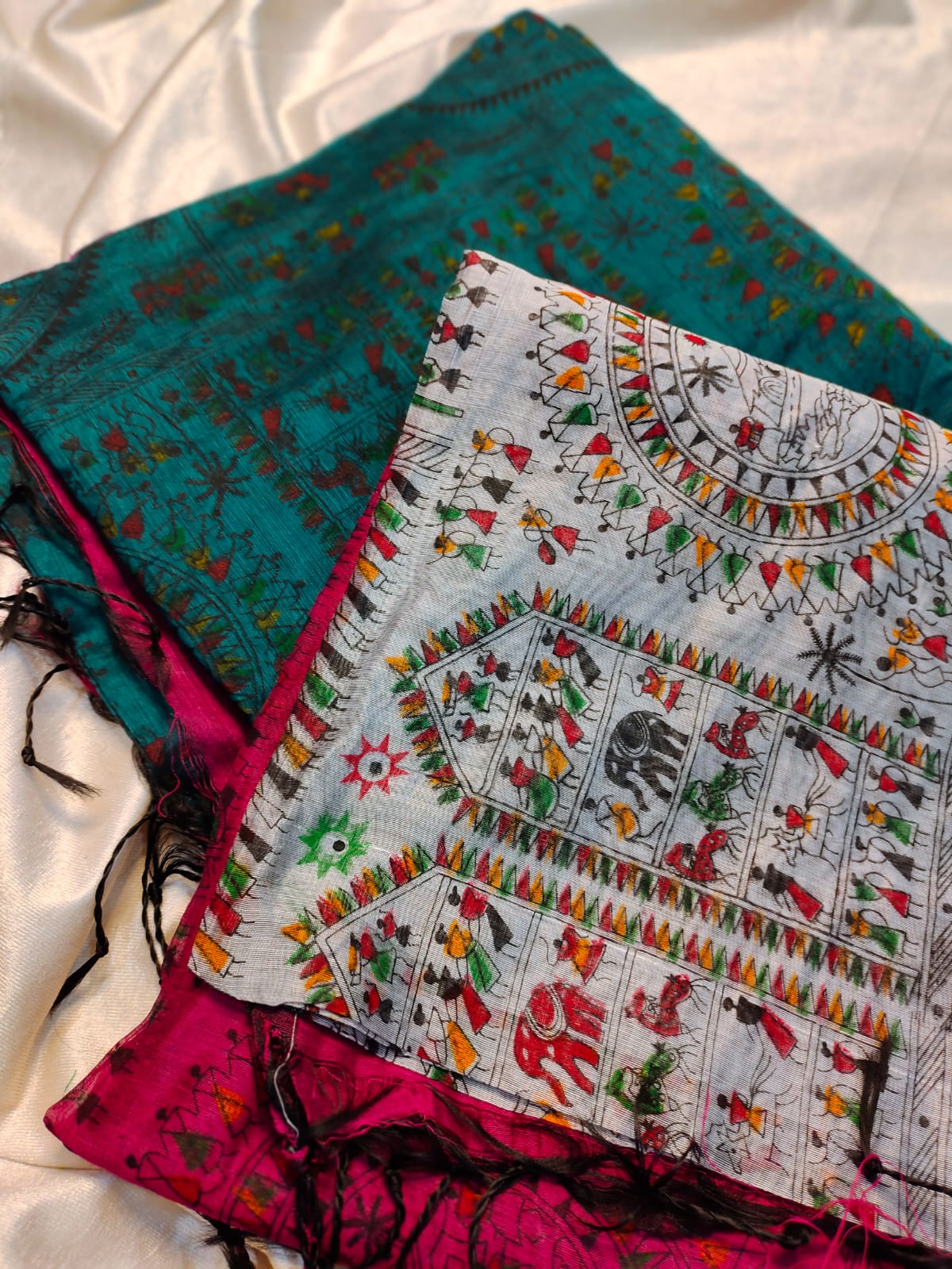 1+1 kadhi cotton saree