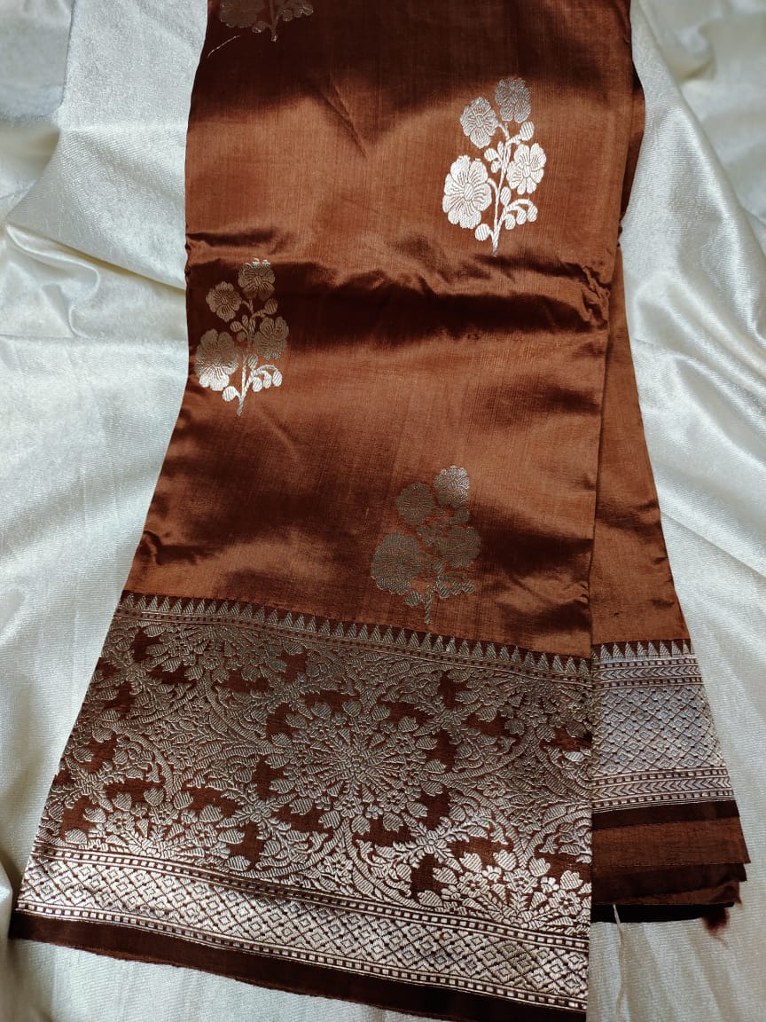 100% silk mark certified green Mango silk saree