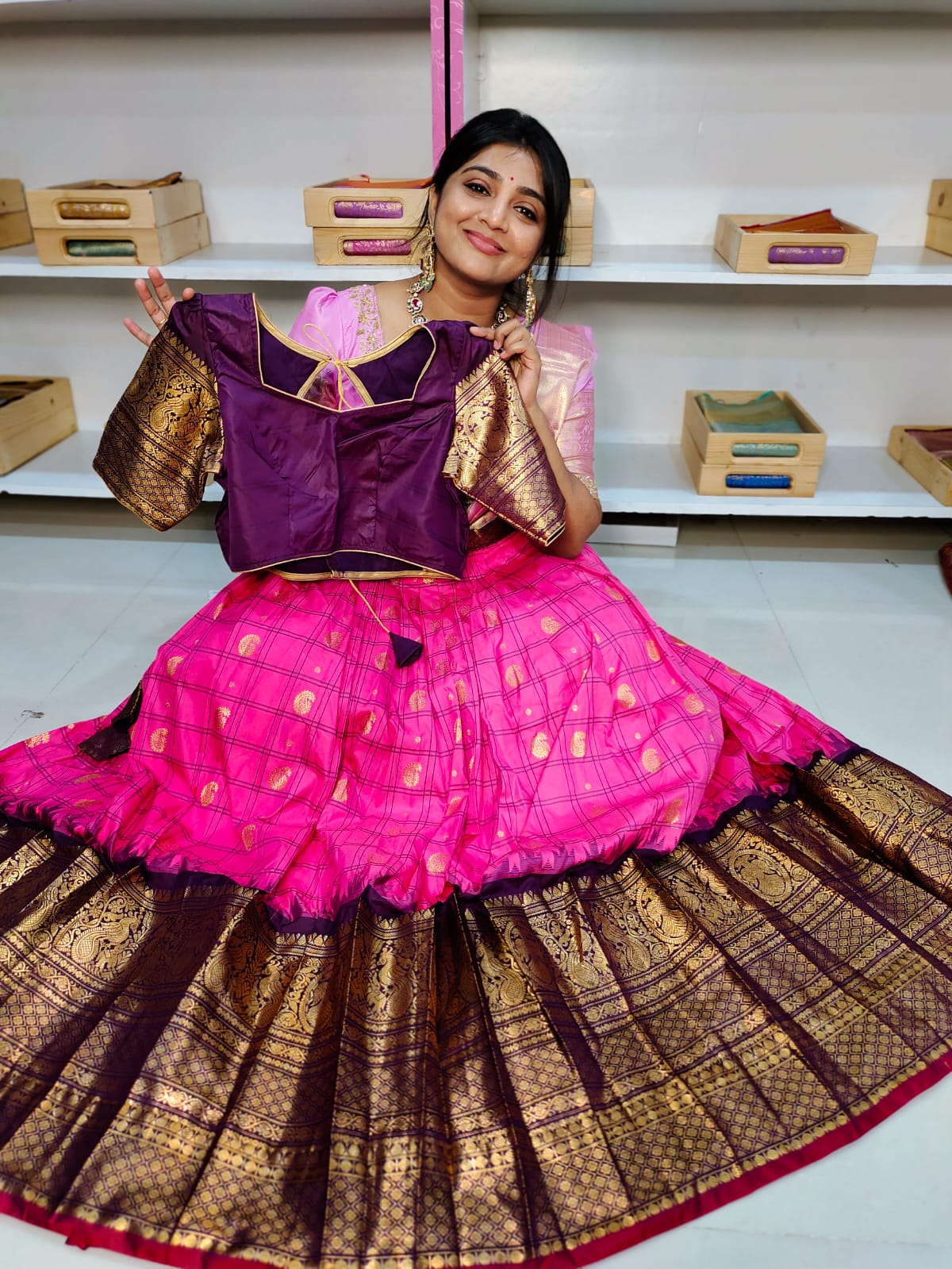 Vintage gadwal lehengas