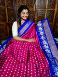 50% offer ikkat pattu sarees 
Silk mark certified