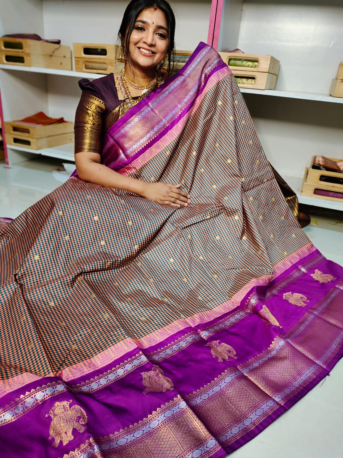 Vitange gadwal silk saree