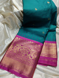 Ashadam gadwal silk saree