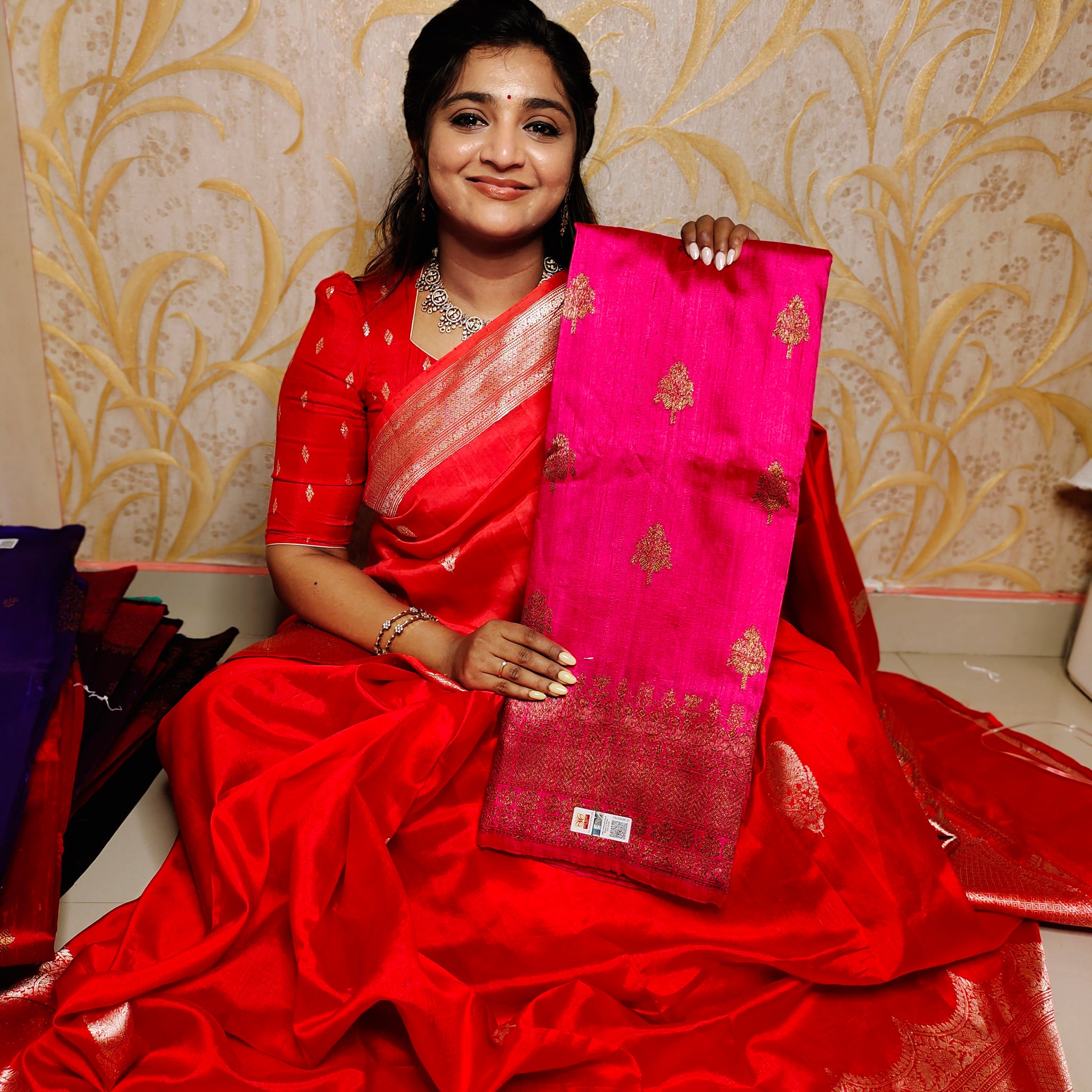 100% silk mark certified green Mango silk saree