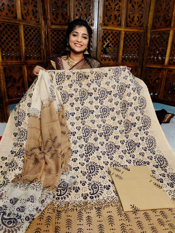 Kalamkari cottone dress material