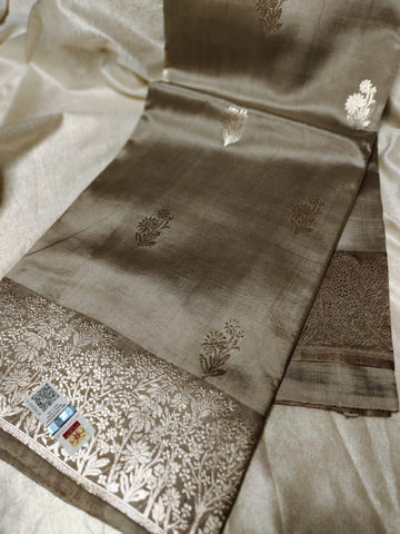 100% silk mark certified green Mango silk saree