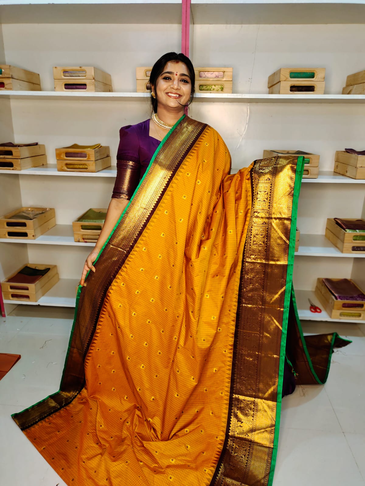 Sravanamasam sale gadwal silk